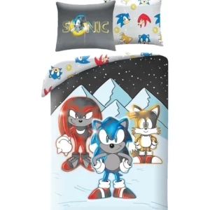 PARURE DE LIT SONIC ET SES AMIS 140 X 200 CM