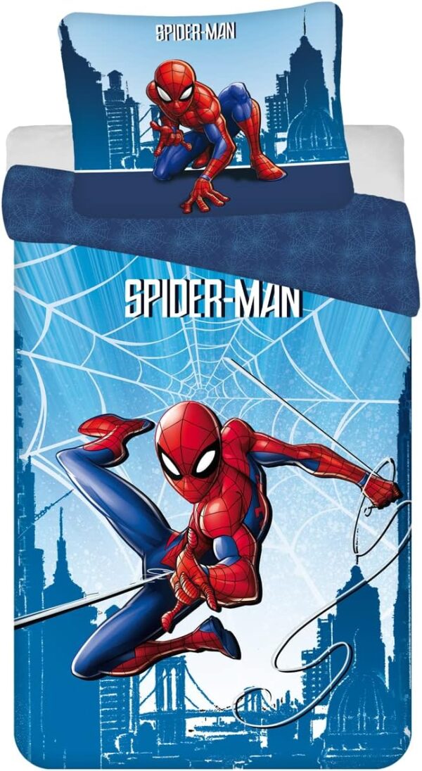 PARURE DE LIT SPIDERMAN 140X200CM 100% COTON
