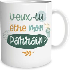 Mug Annonce naissance...Veux tu être mon Parrain ?