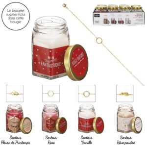 Bougie parfumée bijou surprise - message d'amour