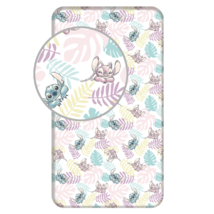 Drap housse Stitch Leaves 90 x 200 cm