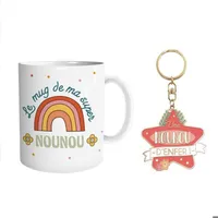 Coffret mug/porte clé nounou d enfer