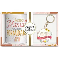 Coffret mug/porte clé Maman d'amour